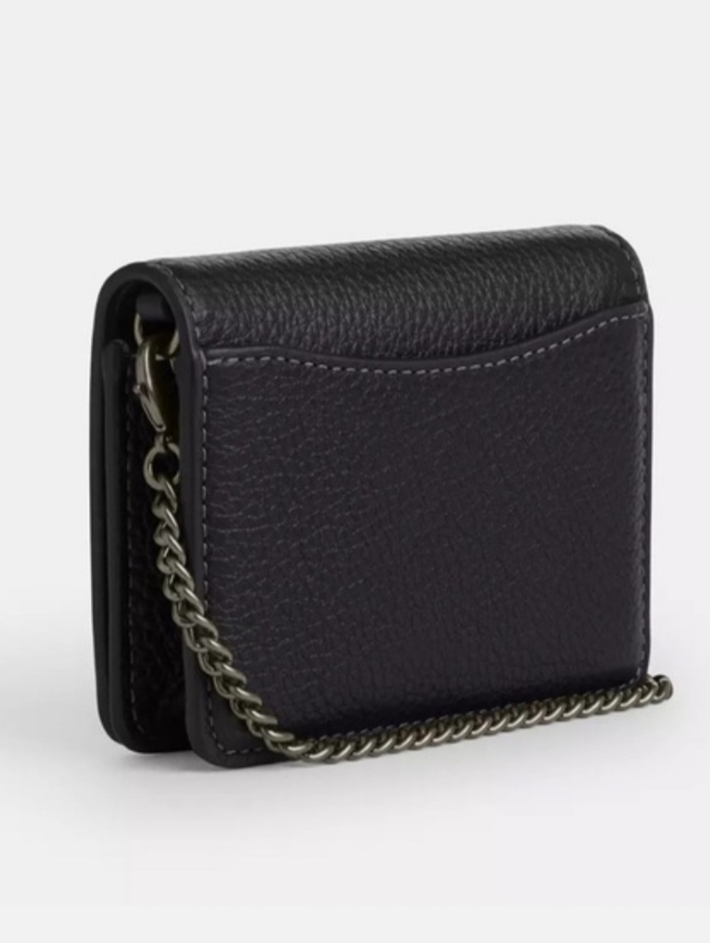 Coach Mini Wallet on Chain with Rivets - Picture 3 of 3